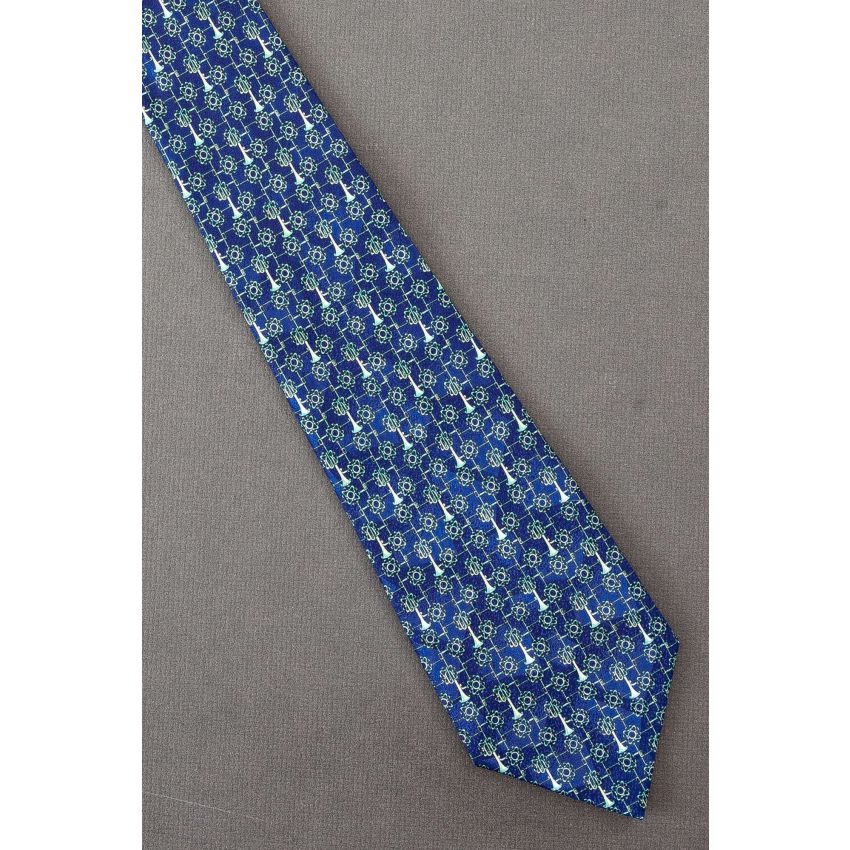 Fantasy Brass Music Instrument - Blue Necktie