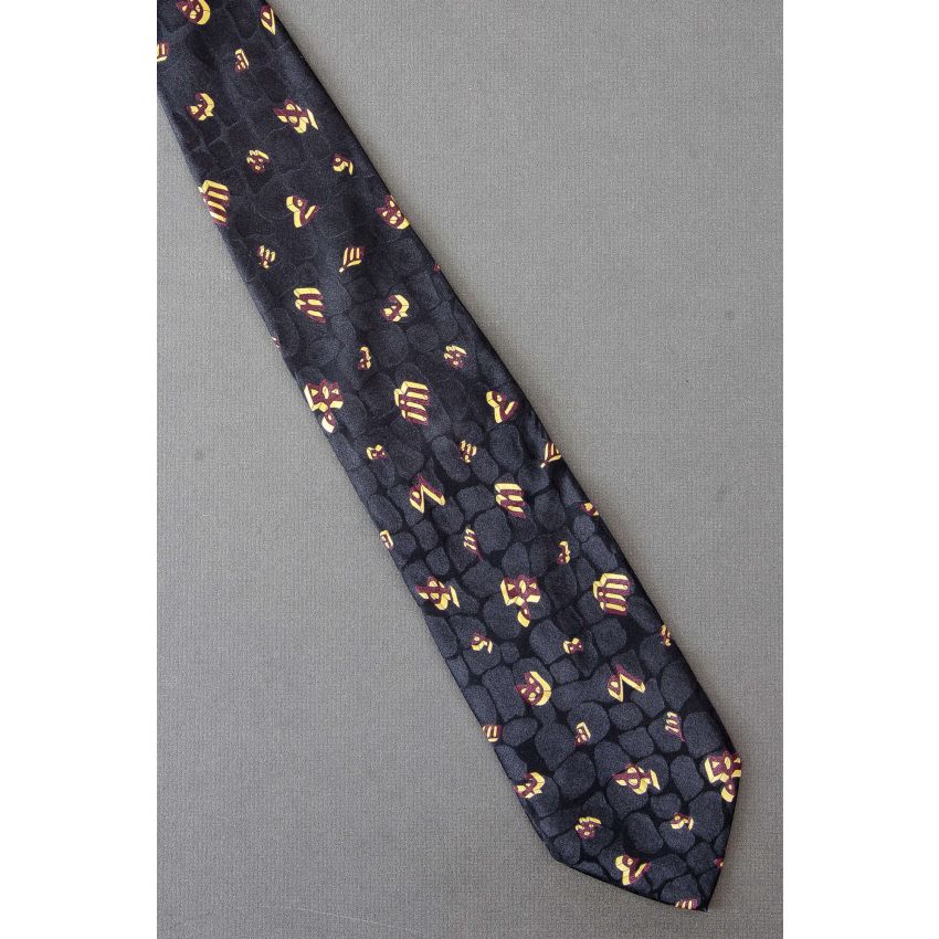 Unique Cattle Brands or Not - Blue Silk Necktie
