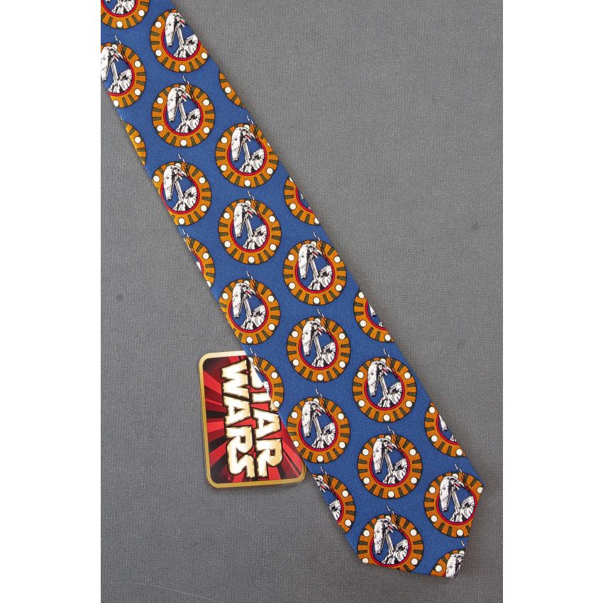Droid Repeat in Navy - Blue Star Wars Necktie