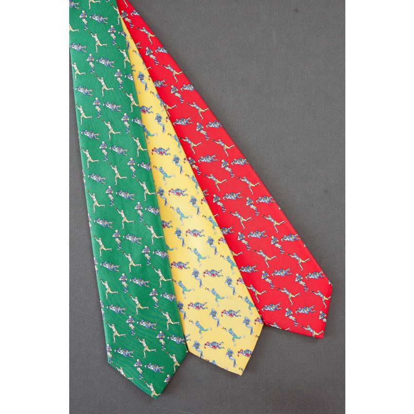 3 For $30 - Green, Yellow & Red Footballer Ties