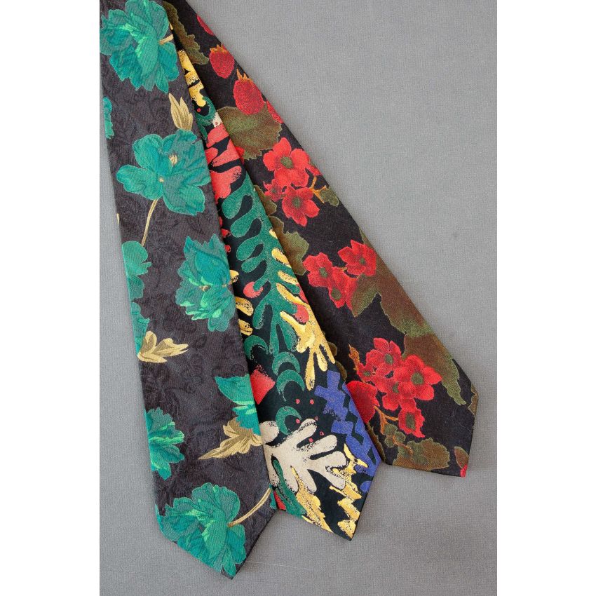 3 For $25 - Black Matching Rayon Neckties