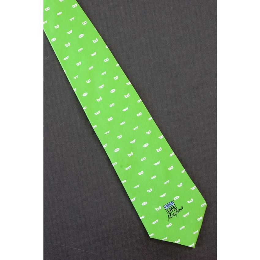 Donate Life Maryland - Green Silk Necktie
