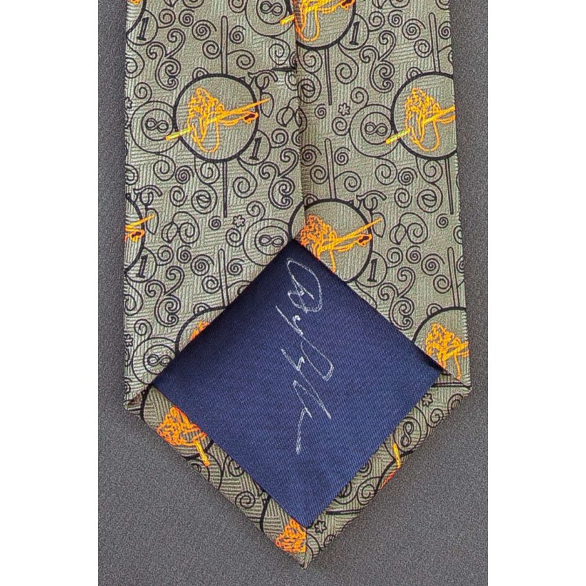 Pinup Girl With Pool Stick & Autograph Necktie