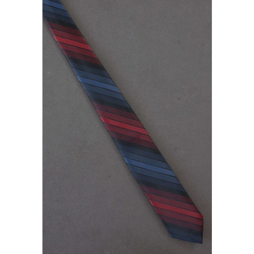 Red & Blue Stripe - Boys 1950's Skinny Necktie