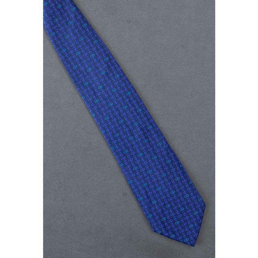 Basell Polyolefins Logo - Navy Blue Silk Necktie