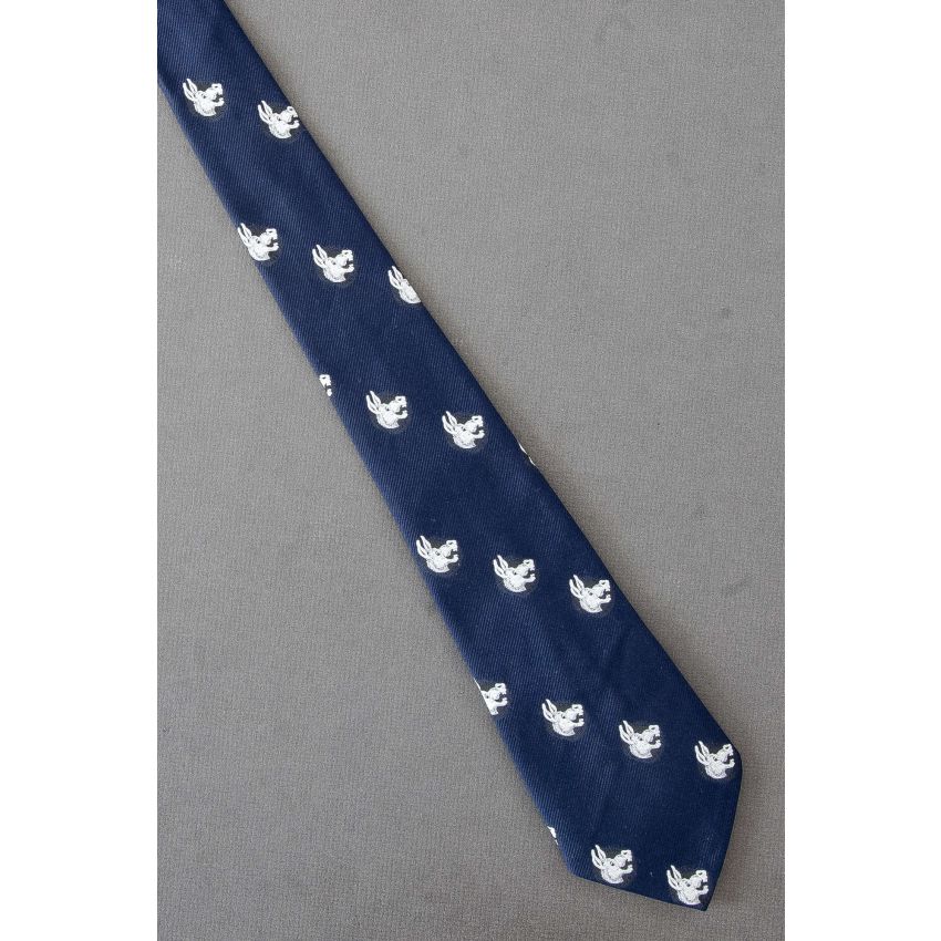 Braying Donkey Repeat - Vintage Navy Necktie 