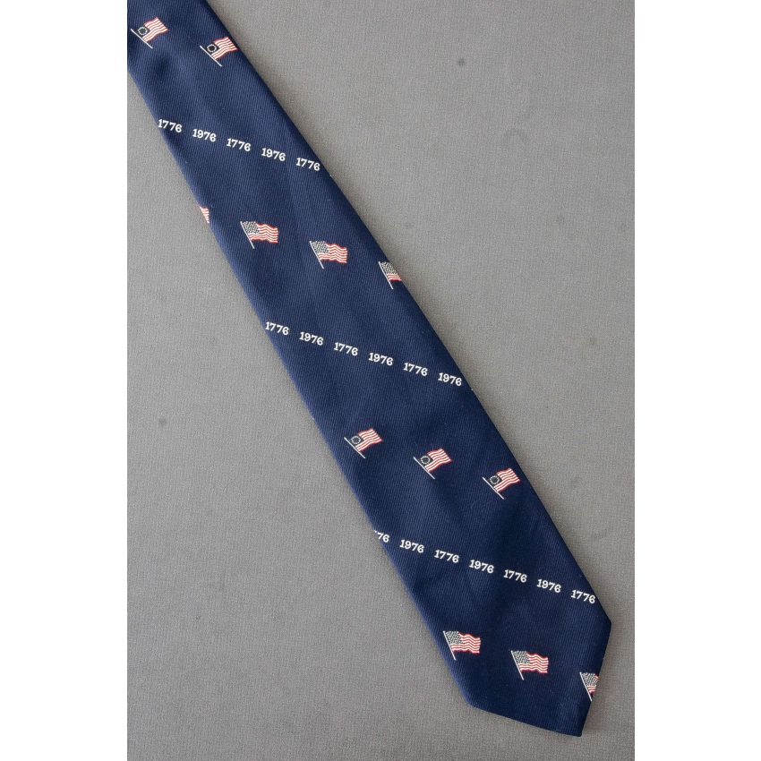 1776 - 1976 Flags - Navy Bicentennial Neck Tie
