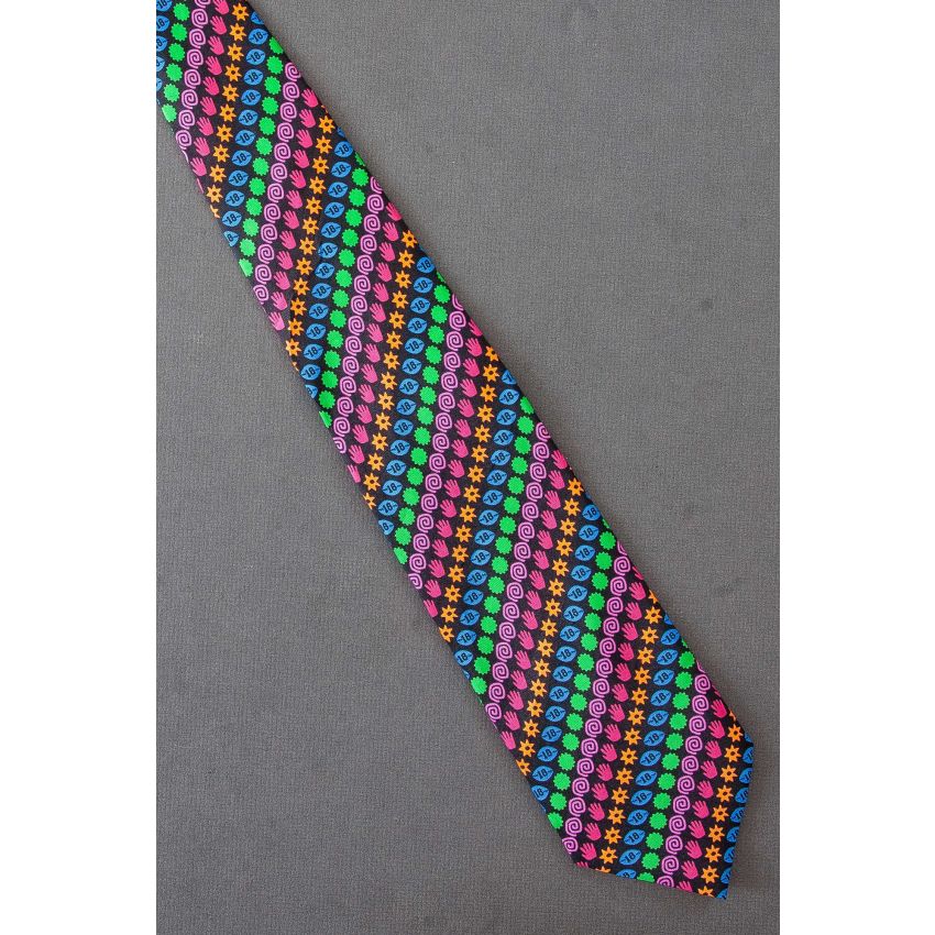An Odd Bunch of Colorful Items - Silk Necktie