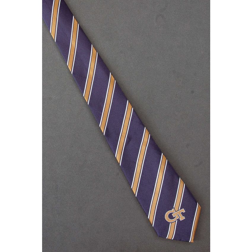 Georgia Tech University - Collegiate Stripe Necktie