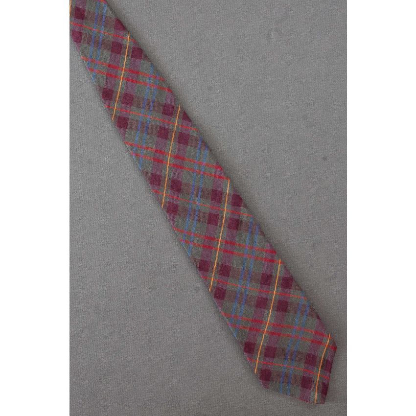 Five Color Plaid - Men's Modern Gap Necktie