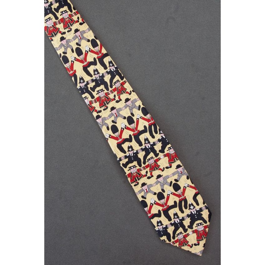 British Man & Bobby  - Ian Heath Art Necktie