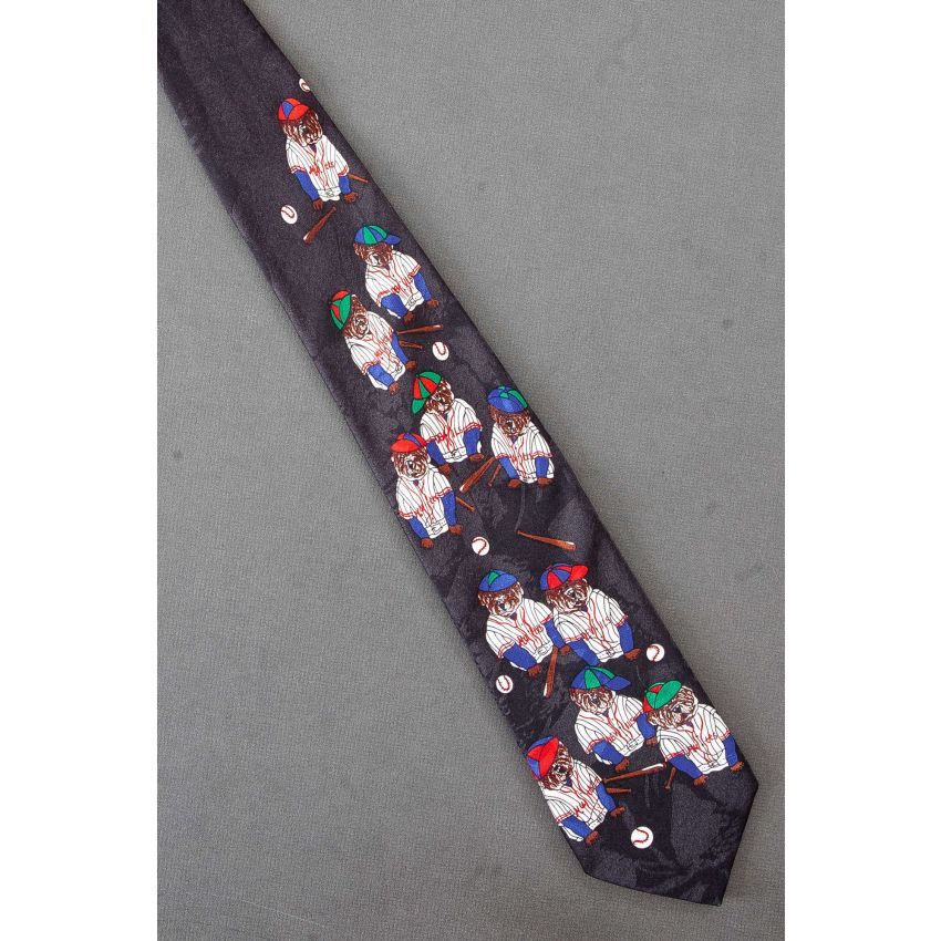 Mutts & Devils Canine Baseball Players Necktie