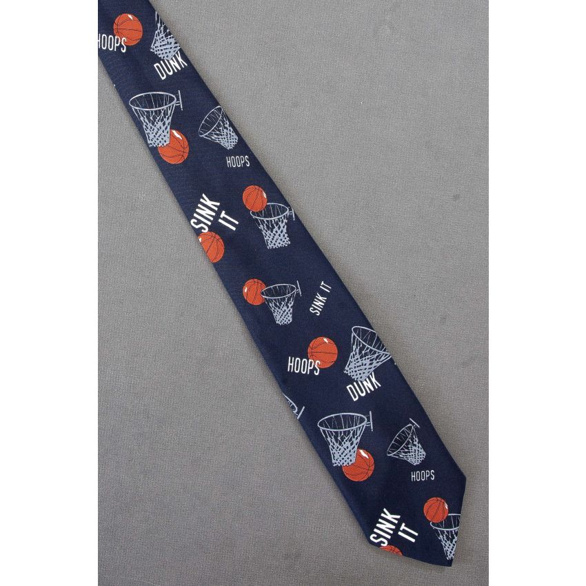 Basketball Terminology - Dunk & Hoops Necktie