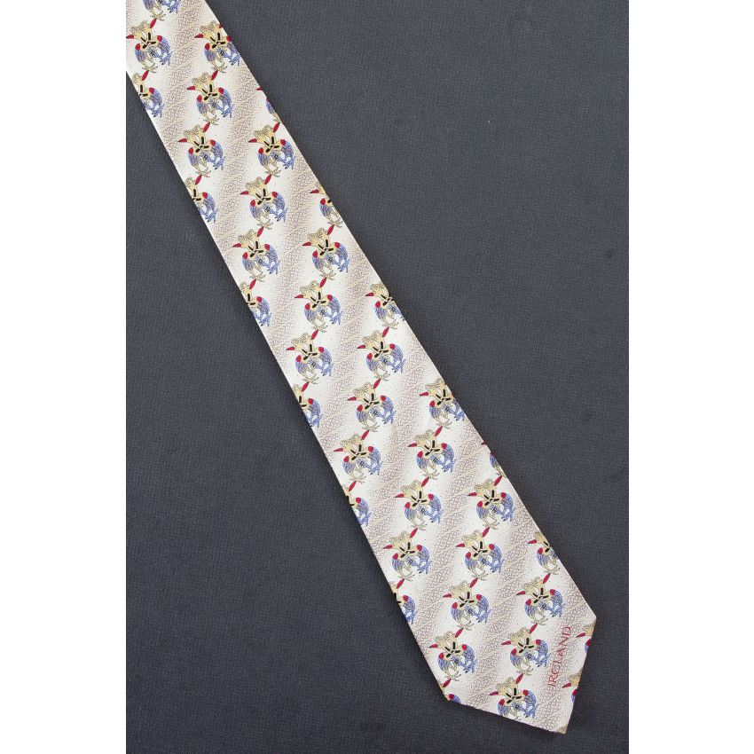 Celtic Intertwined Birds & Ireland Name Necktie