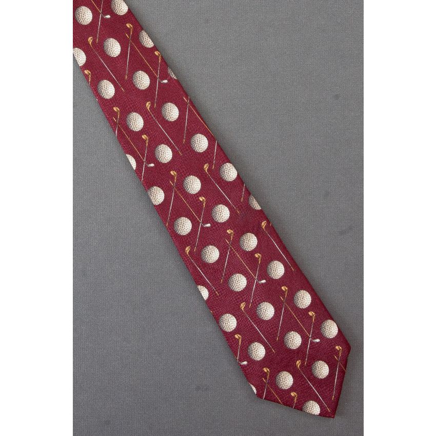 Golf Clubs & Balls - Silk Roundtree & Yorke Tie