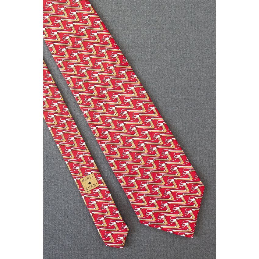 Oras Sanitary Fittings - Red Silk Marja Kurki Tie