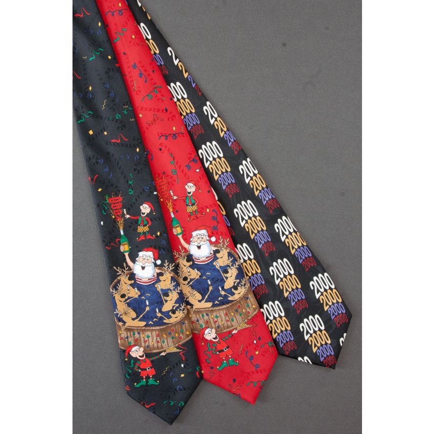 3 For $25 - Santa in Hot Tub - Millennial Ties