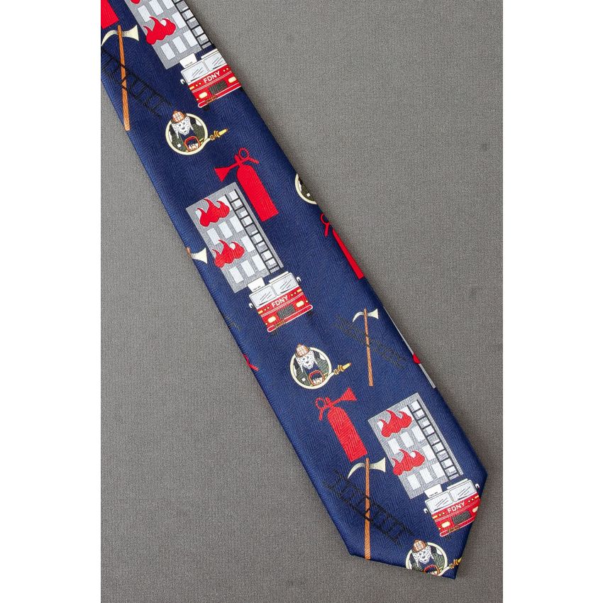 Fire Fighter Gear & Dalmatian Dog Necktie