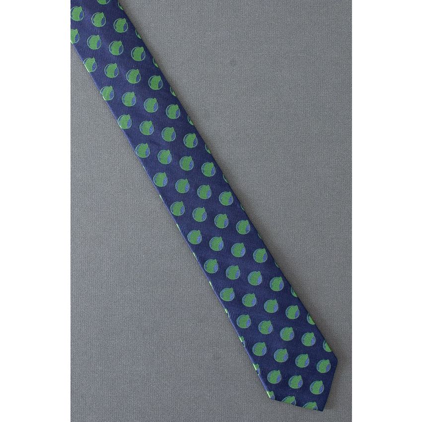 Dog Silhouette Polka Dot - John Bartlett Silk Necktie