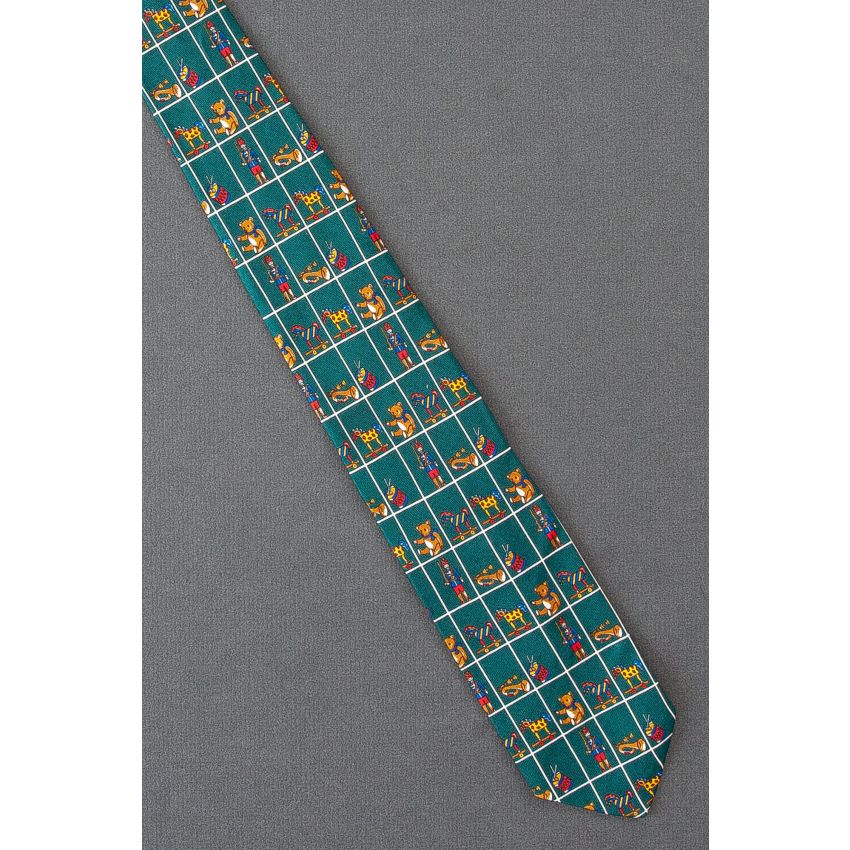 Christmas Presents - Boys Green Silk Necktie