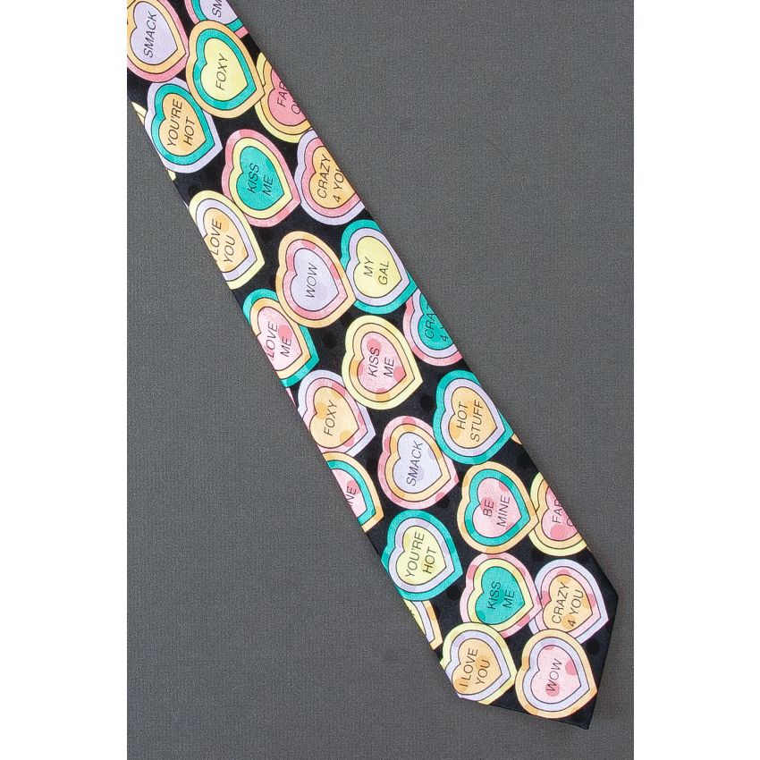 Heart Candy Salutations - Valentine's Day Necktie