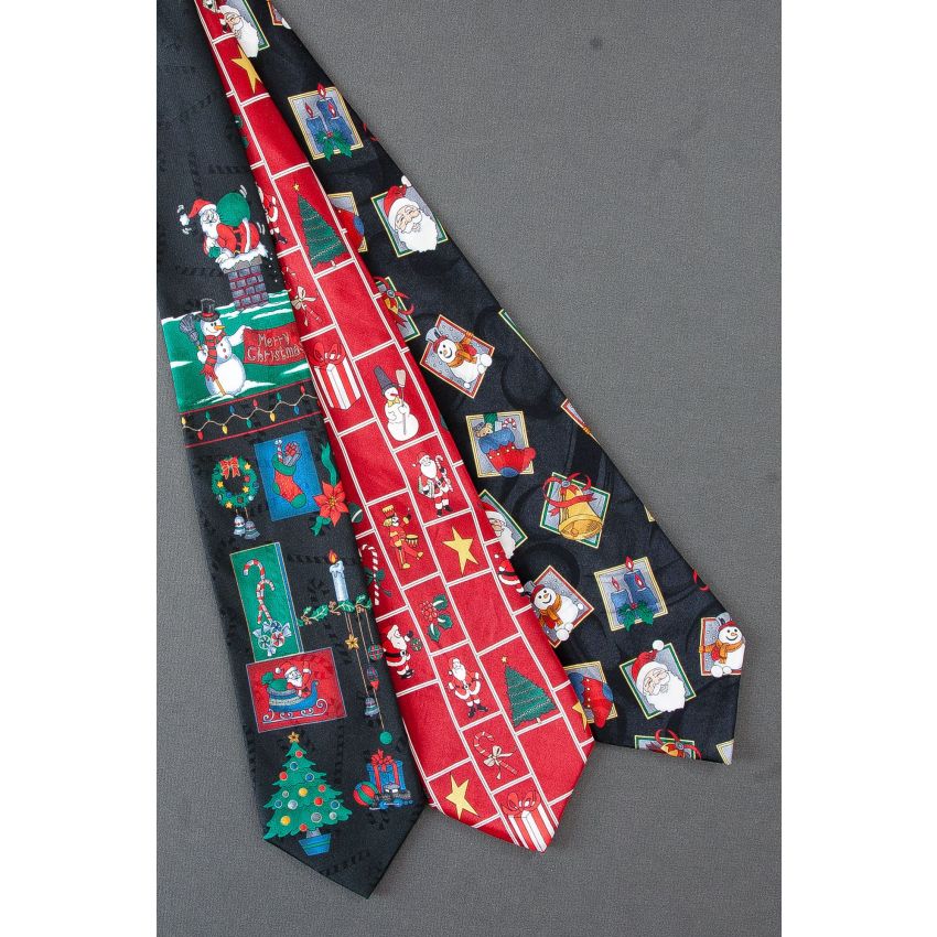 3 For $25 - Variety of Christmas  Neck Ties