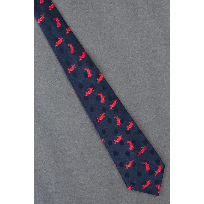 Rabbits Stand & Hop Around - Silk Necktie