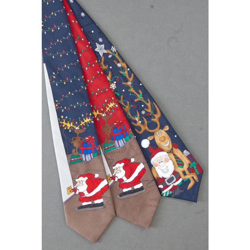 3 For $25 - Santa Tries to Light Up Reindeer Ties