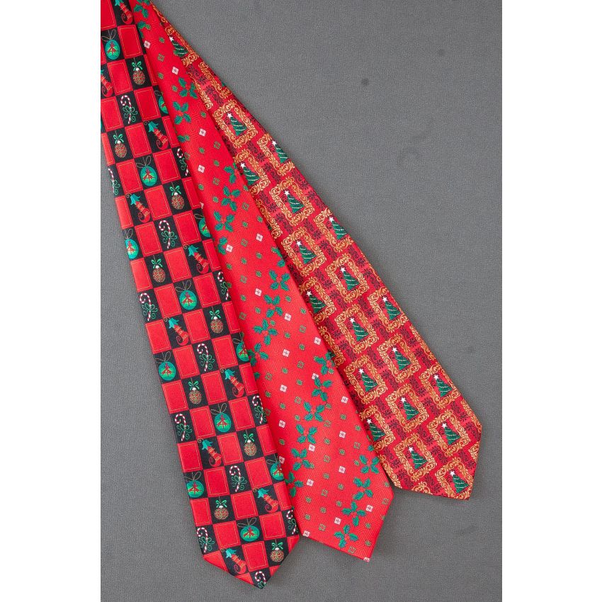 3 For $25 - Variety of Christmas - Red Neckties