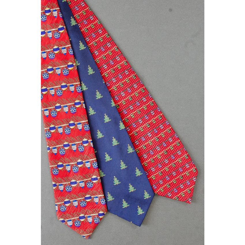 3 For $25 - Christmas Tree & Ornaments Ties