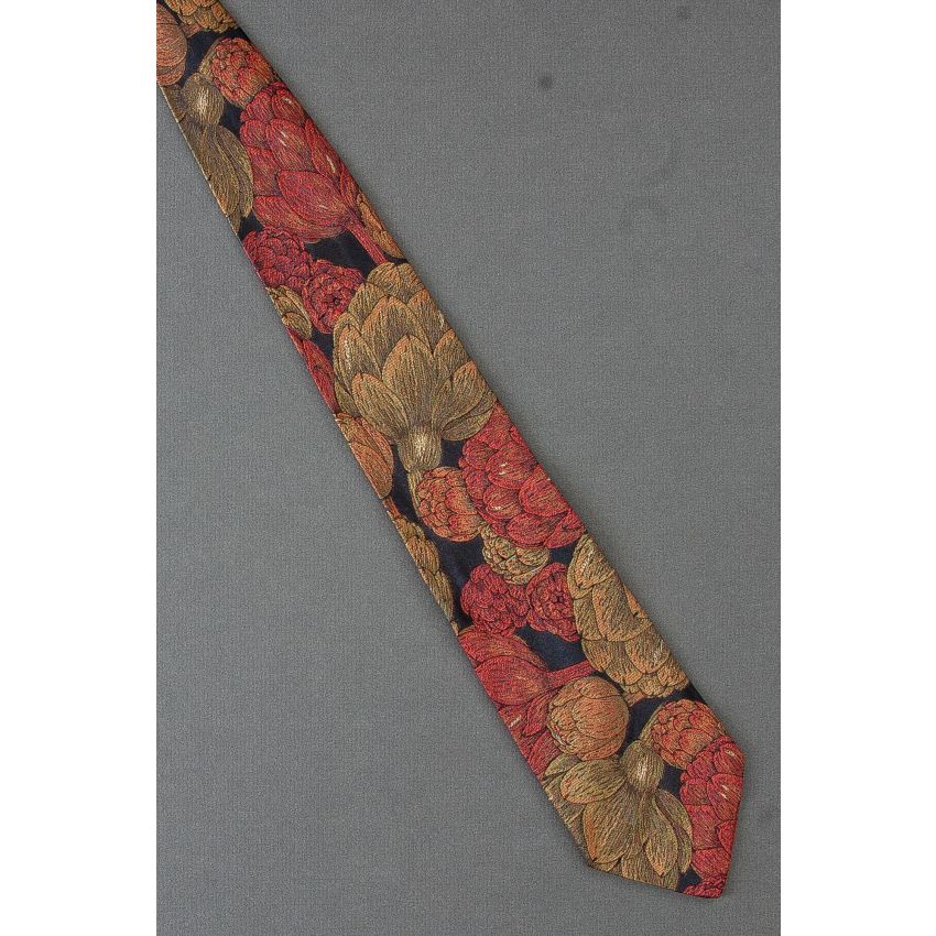 Red & Green Artichokes - Hugo Boss Silk Necktie