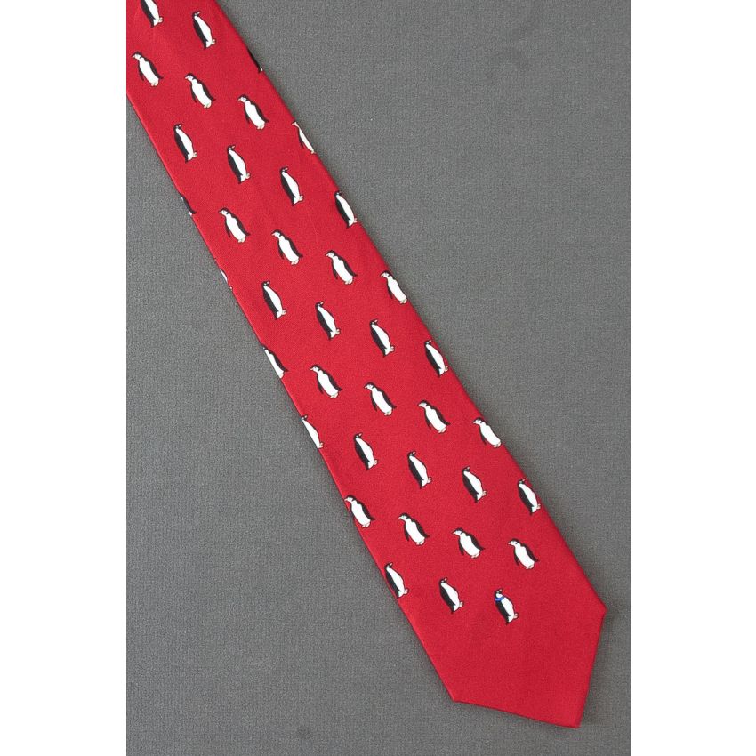 Penguin - Getz Ice Shelf Antarctica Silk Necktie
