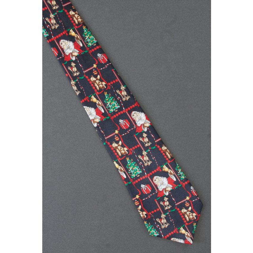 Santa, Christmas Tree & Old Fashioned Toys Tie
