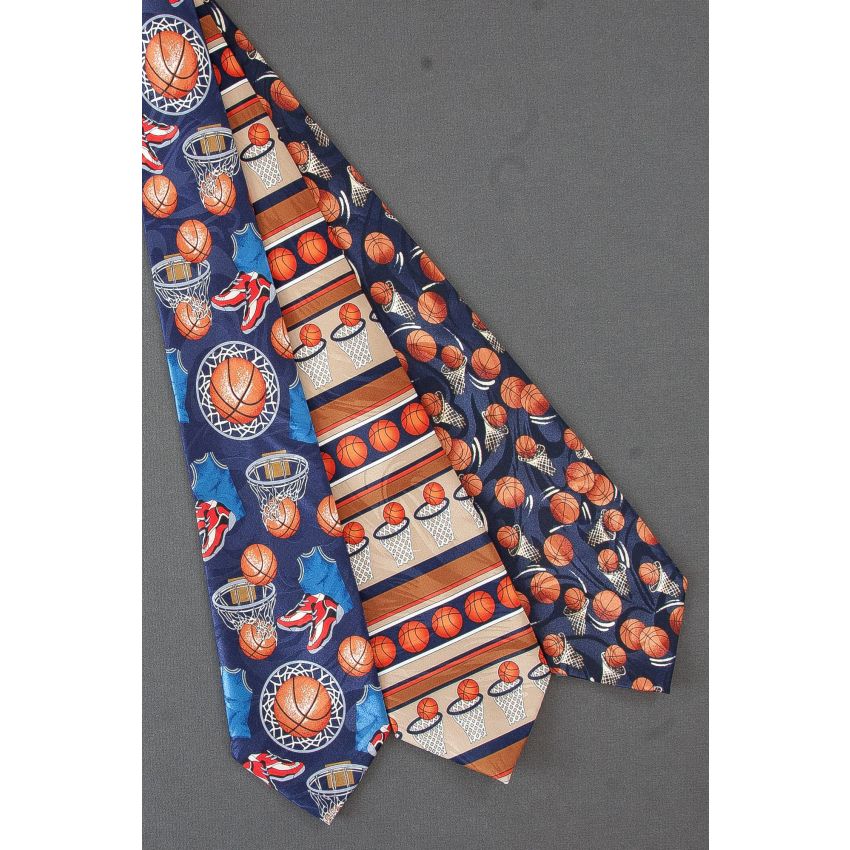 3 For $25 - Basketballs, Hoops & More Neckties