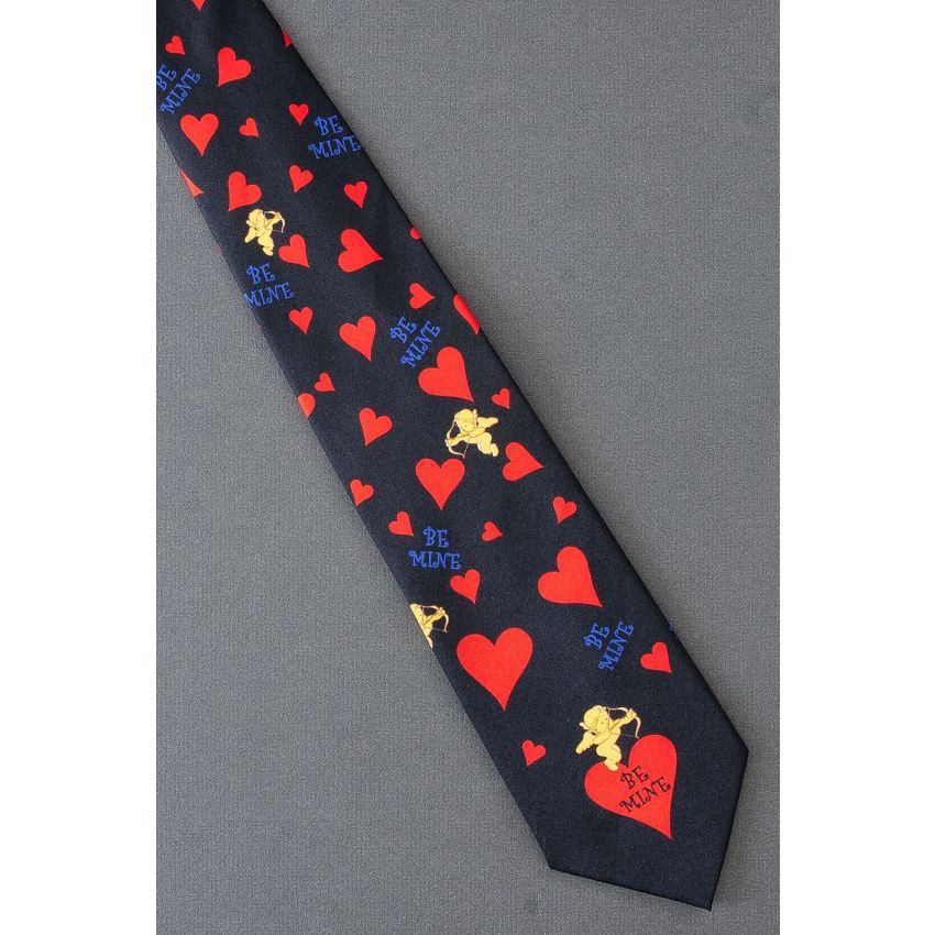 Be Mine Cupid With Bow & Arrow  - Valentine Tie