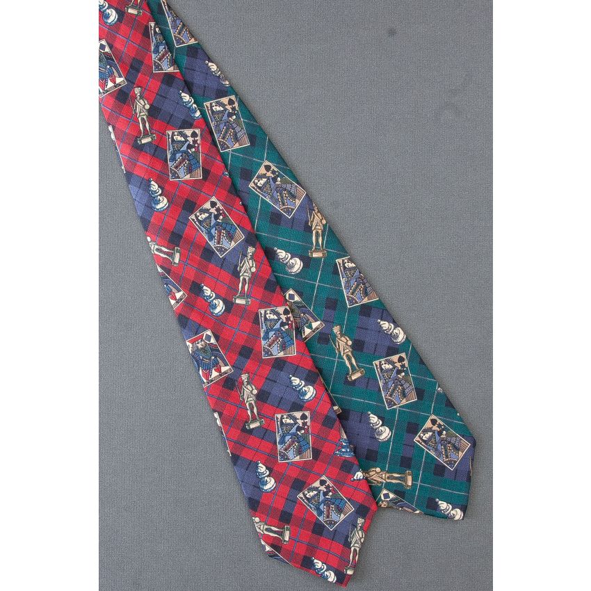 2 For $25 - Playing Cards & Chess Piece Neckties