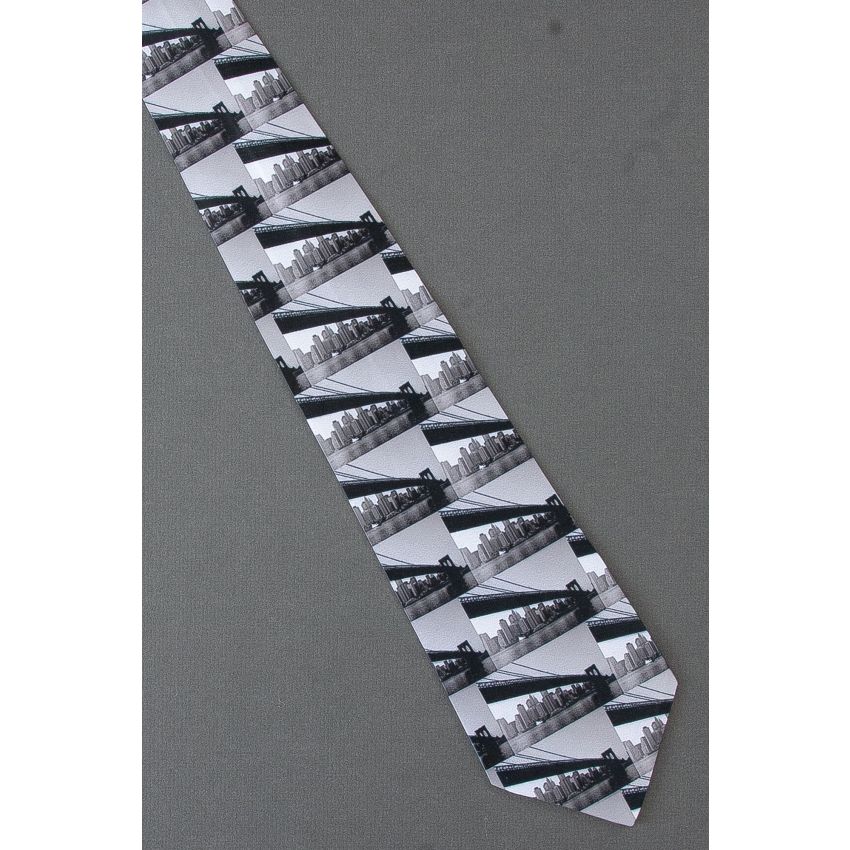 Brooklyn Bridge by Day Repeat - Zazzle Necktie