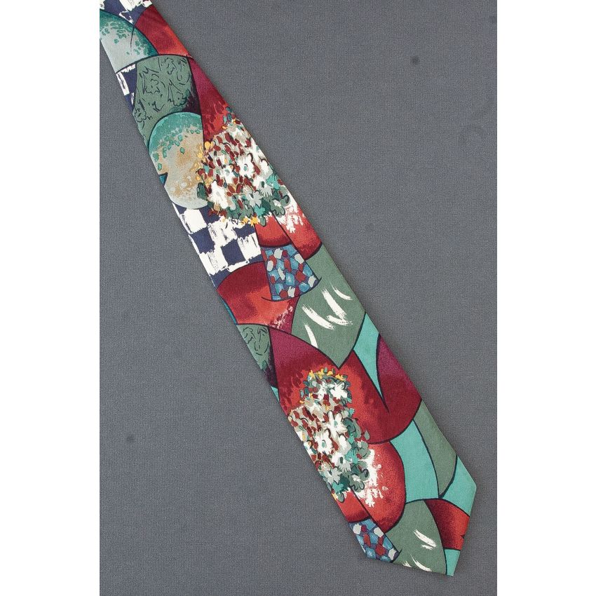 Flower Bouquet in Vase - Ermenegildo Zegna Tie