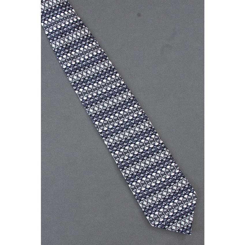 Gray & White Pattern - Untitled Jerry Garcia Tie