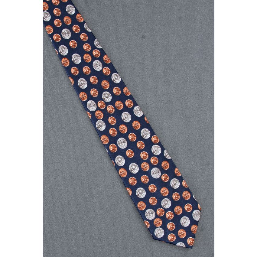 Quarters & Pennies - Loose Change Necktie