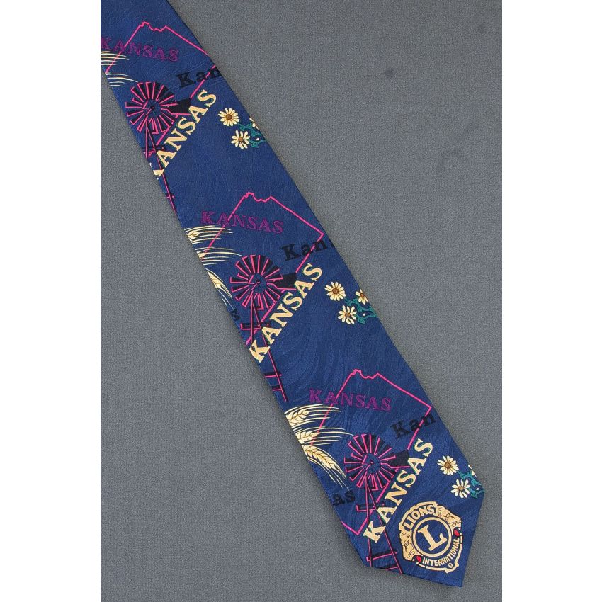 Kansas Lions Club International Silk Necktie