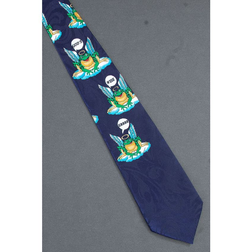 God's Wise Errrr - Play on Budweiser Angel Frog Tie