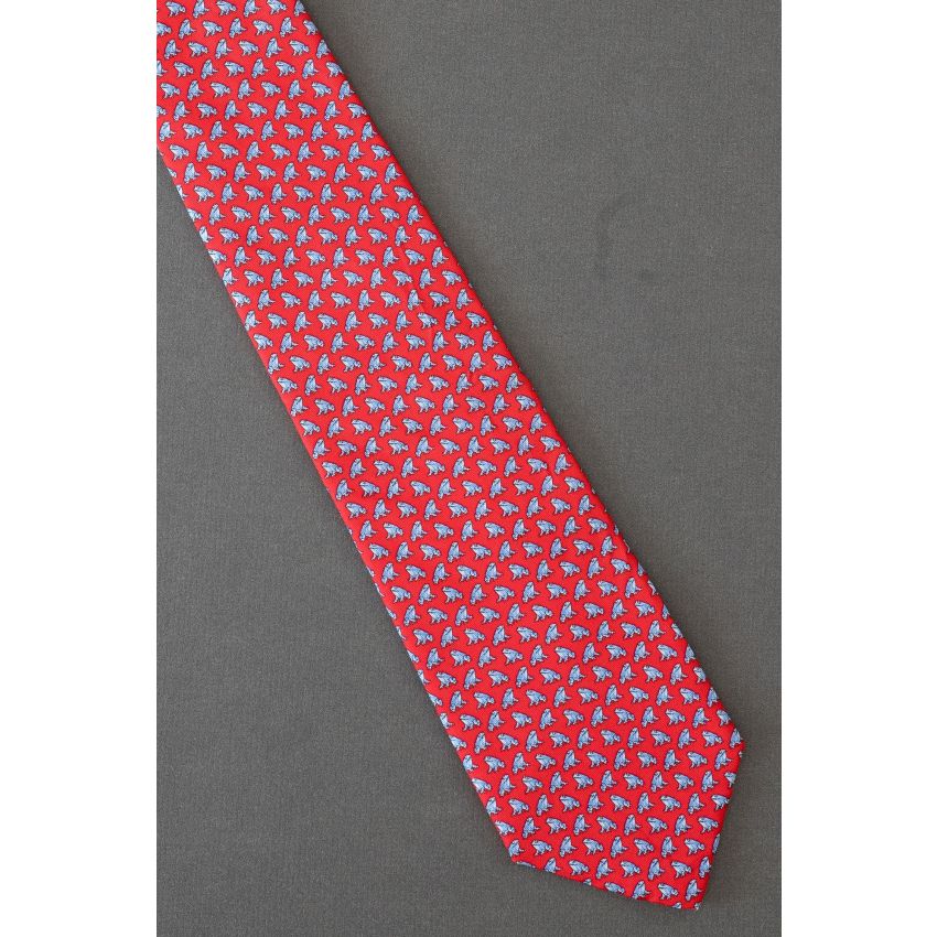 Knot of Toads - Men's Red Silk Necktie