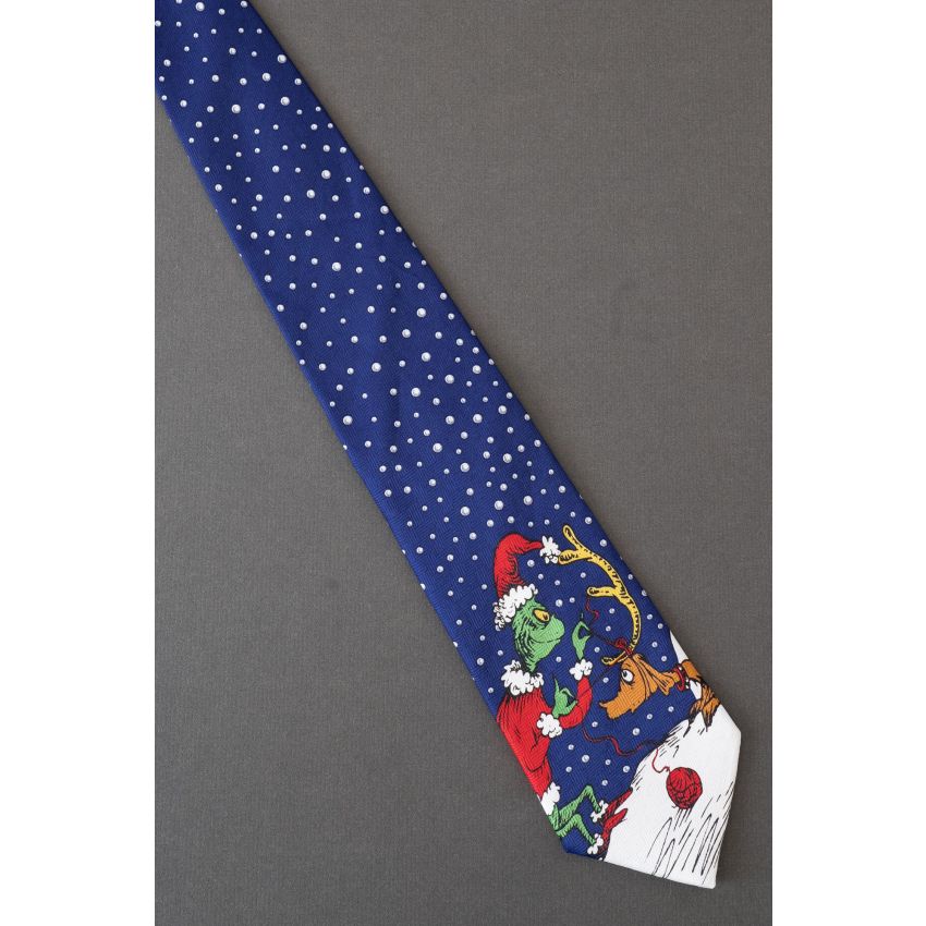 The Grinch & Max - New Dr. Seuss Christmas Tie
