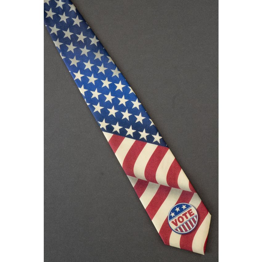 All American Vote Button - Ralph Marlin Necktie
