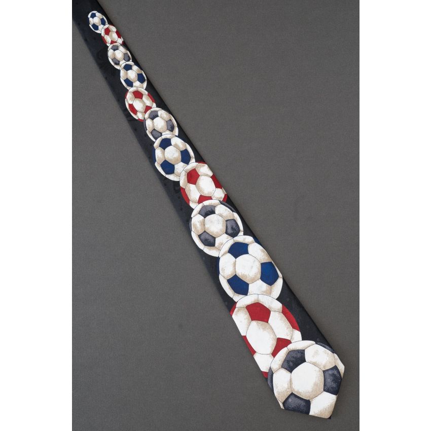 12 Soccer Balls Get Larger - Sports Necktie