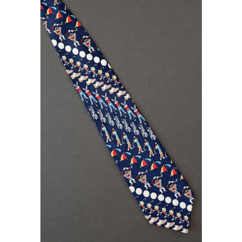 Four Looney Tunes Friends Go Golfing Tie