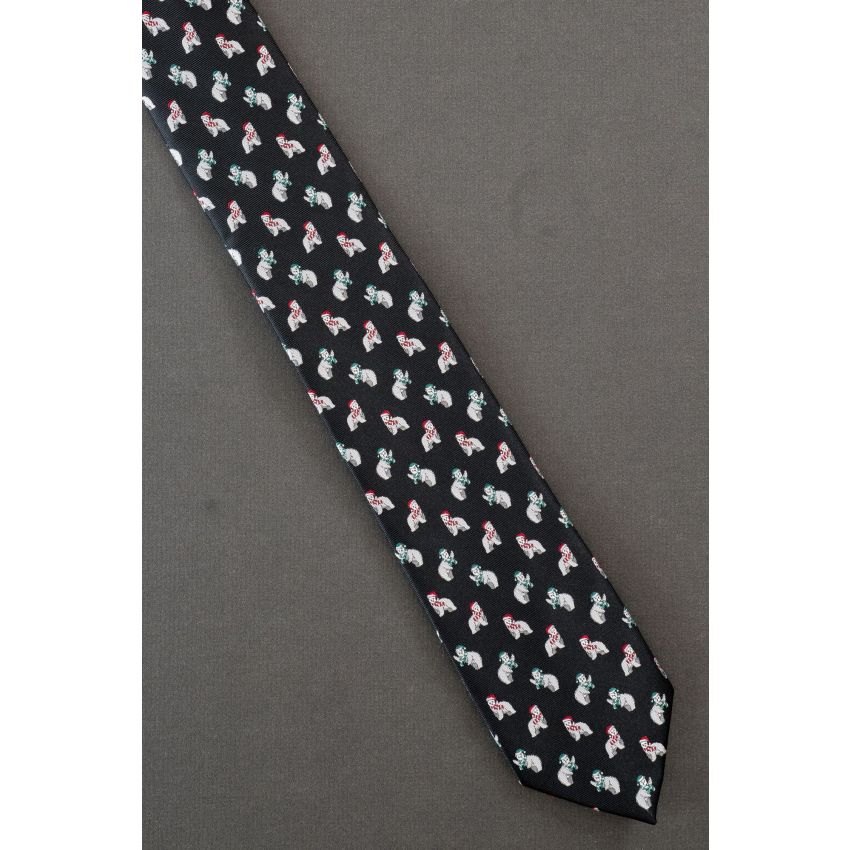 Bear Wears Santa Hat - Brand New Stafford Tie