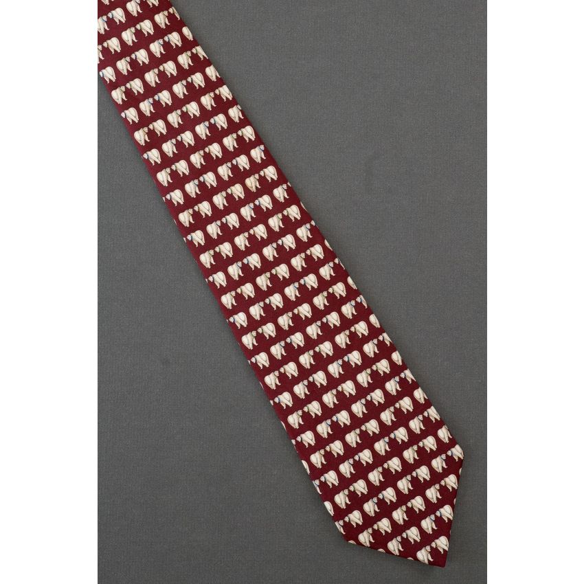 Pair of Polar Bears - Red Silk Brooks Brothers Tie