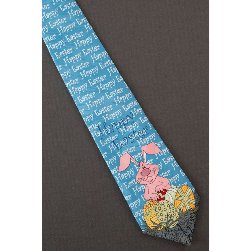 Happy Easter Bunny & Eggs - Holiday Necktie